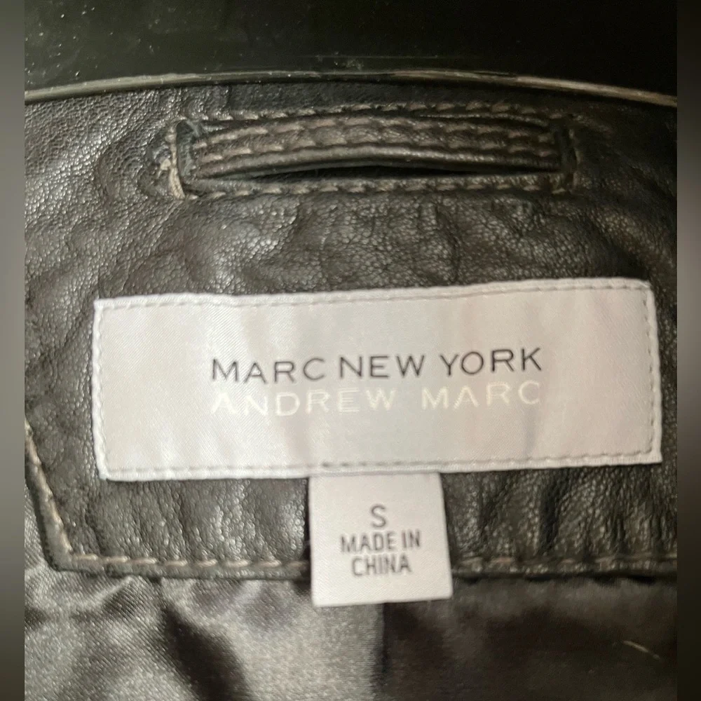 100% Lambskin Moto Jacket, Marc New York by Andrew Marc Black BNWOT